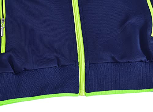 BGOWATU Men's Tracksuits 2 Piece Running Jackets Athletic Pants Sports Suit with Zipper Pockets4