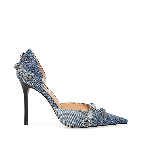 Steve Madden Women's Dali Pump, Denim Multi, 7 #TOP3