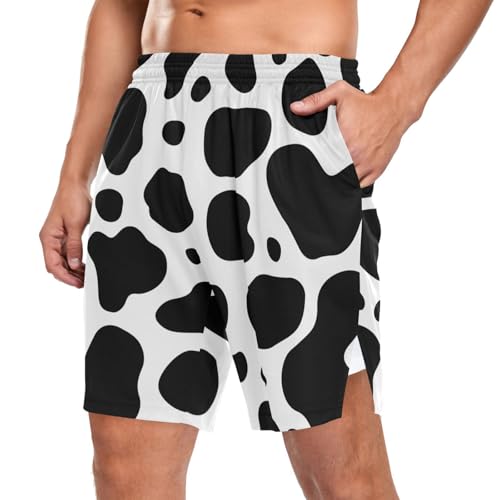 Men's 2 in 1 Workout Running Shorts, Gym Athletic Shorts for Men Lightweight Training with Pockets and Towel Loop4