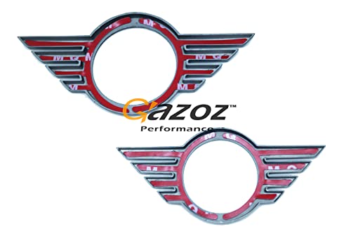 Image of Metal Front&Rear Matte Black Emblem Badge Cover for 18+ F55 F56 F57