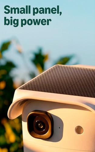 Image of Blink Solaris 2K+ (newest model) - Solar-powered battery smart security camera, wireless fixed solar panel, 2K video, Sync Module Included - 1 camera system (White)