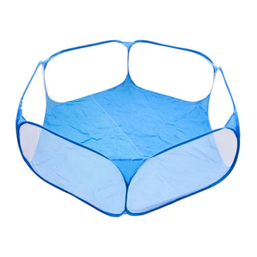 GARIOUANS Parque De Seguridad Para Cachorros y Bebés, Tienda De Campaña Piscina De Balones, Portátil, Red Azul Transpirable 20x20 Cm, Ligera 0.3 Kg, Parque Infantil Para Juegos Interiores y Exteriores