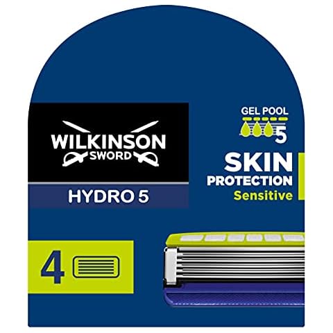 Wilkinson Sword Hydro 5 Skin Protection Sensitive Men's Razor Blade Refills X 4 Cover