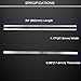 ReluxGo 24 Inch Machinist Precision Steel Straight Edge Tool, Cylinder Head Straight Edge, Straight Edge Machined Flat with Complimentary Feeler Gauges for Checking Cylinder Heads and Engine Blocks