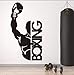 Zjxxm Boxing Boxer Kampf Wandaufkleber Gym Fitness Übung Vinyl Wandtattoo Workout Sport Kunst Decor 102 * 56 Cm