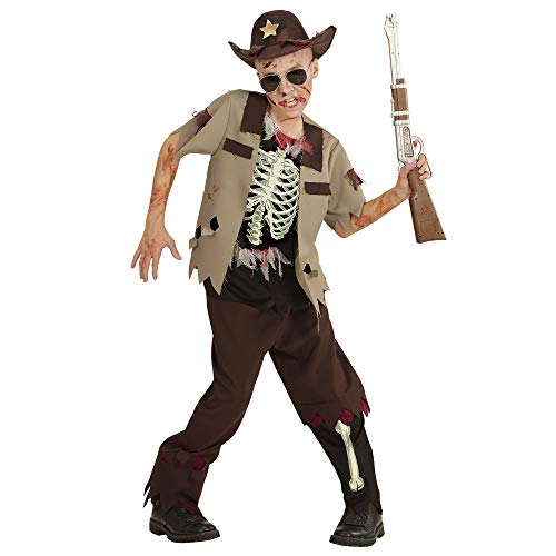 W WIDMANN MILANO Party Fashion - Déguisement enfant zombie shérif, mort-vivant, Halloween
