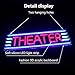 Theater Neon Sign Movie Posters Sign Movie Theater Wall Art Sign Movie Night Decorations Acrylic Neon Light For Dorm Bedroom Home Theater Gifts For Men&Woman(USB Sign)