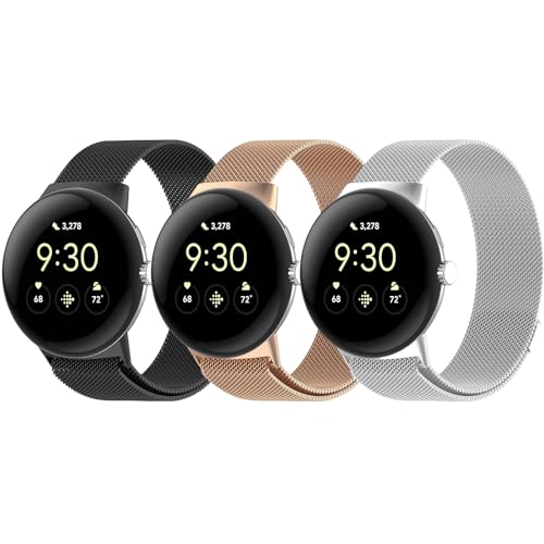 Correa metálica compatible con Google Pixel Watch 41mm miniatura 1