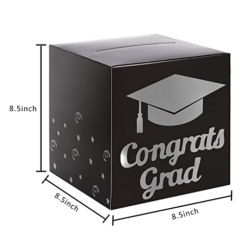 image for Partico Graduation Card Box Holder, Congrats Grad Foldable Cardboard D