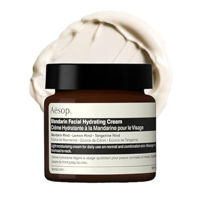 Aesop Mandarin Facial Hydrating Cream | Cools, Tones, and Balances Normal And Combination Skin | Mandarin Rind, Lemon Rind, Tangerine Rind | 2.1 oz / 60 mL