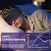 LC-dolida Bluetooth Schlafmaske mit Kopfhörern, Komplettes Blackout & Weich