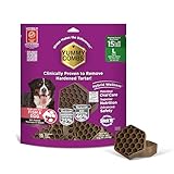 Yummy Combs Dog Dental Treats – Fish & Egg Protein – Vet VOHC Approved, Removes Tartar – A Daily Teeth Cleaning Treat for Large Dogs (15 Count)