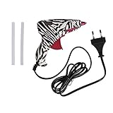 Incluye 2 pegamento Rayher Mini Pistola de Pegar de, Zebra, plástico, Negro/Blanco, 21 x 13,5 x 7 cm, 4 Unidades de Medida