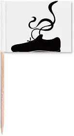 Sapatos esportivos masculinos com padrão de contorno preto marcadores marcadores decoração de festa