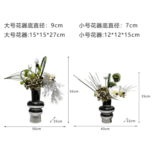 Simulation de fleurs en céramique artisanale pour centre de table