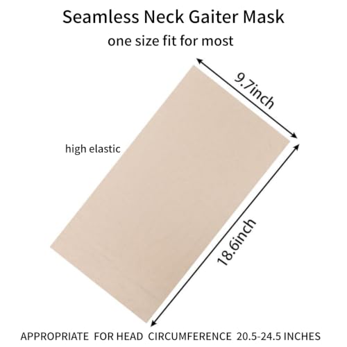 Image of Neck Gaiter Masks Tube Scarf,Seamless Bandanas Buffs Gators,Ourdoor Face Mask Face Covering Multi Headwear