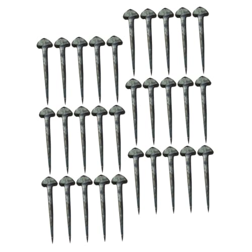 Levemolo Stable Horse Equipment 50pcs Metal Horseshoe Nails Rustic Horseshoe Replaceable Hoof Nails Nail Horse