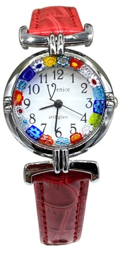 Montre femme montre en verre de Murano Murrina cadran Millefiori