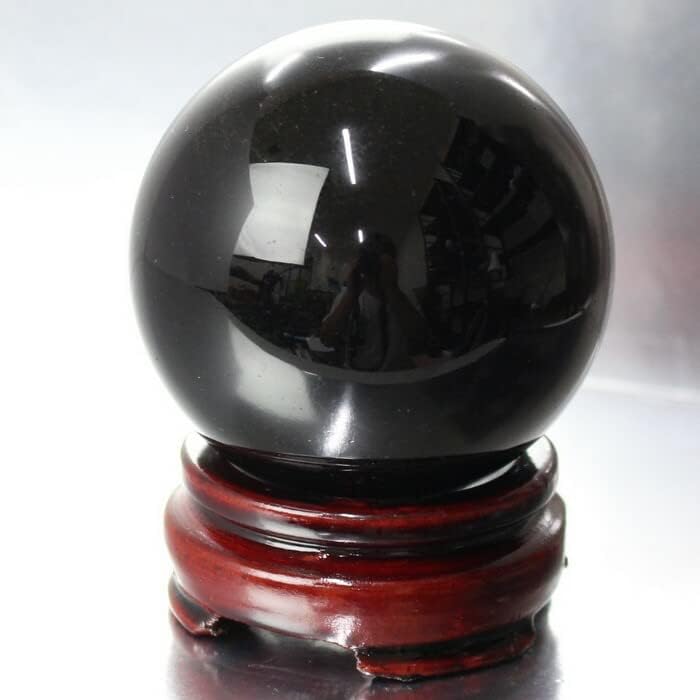 【64mm玉】オニキス 丸玉 水晶球 原石 球体 置物 水晶玉 Onux 黒メノウ 瞑想 天然石 パワーストーン a29171