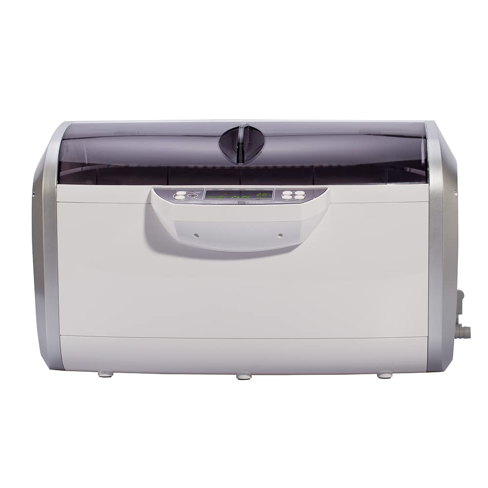 Sper Scientific 100009 Advanced Ultrasonic Cleaner with Heater + De-Gas 6 Liters - with Dual Transducers, Digital Display, Adjustable Timer - Ideal for Jewelry, Dental Instruments, Lab Use