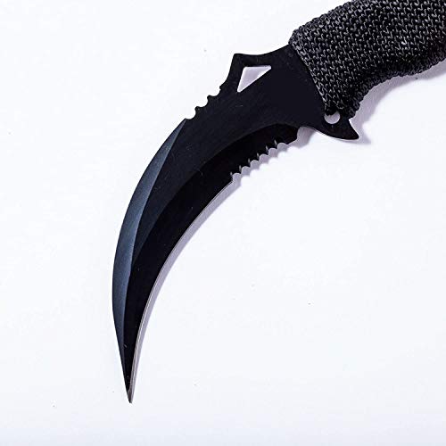 Kchex 10" Tactical Combat Karambit Knife Survival Hunting Bowie Fixed Blade #TOP2