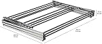 Amazon Basics Porte-linge pliable Portable Sac de séchage pour l'intérieur Air Vêtements de séchage, 29.4 x 14.8 x 41.9 pouces (LxWxH), Argent Chrome