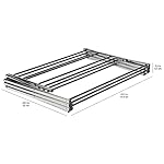 Amazon Basics Foldable Portable Laundry Drying Rack for Indoor Air Drying Clothing, 14.5 x 29.5 x 41.8 inches (LxWxH), Chrome Silver - Image 5