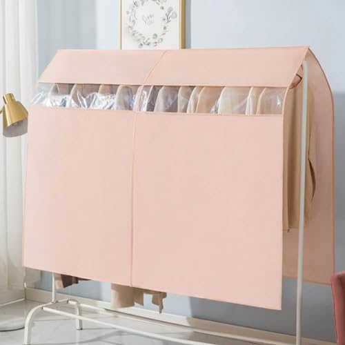 Pink Garment Bag for Closet Storage - Dust Cover & Organizer for Clothes, Hanging Storage for Home & Travel, 110x120cm (43x47in) - Perfect for Protecting Your Wardrobe