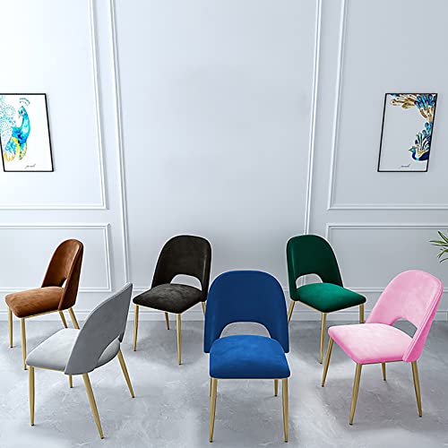 Chaise de comptoir sans accoudoirs en velours pour optimiser l'espace - 8