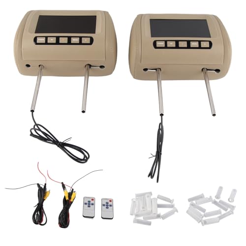 image for Acouto Headrest Player 7in Screen 2pcs Rear Seat Entertainment Car Hea