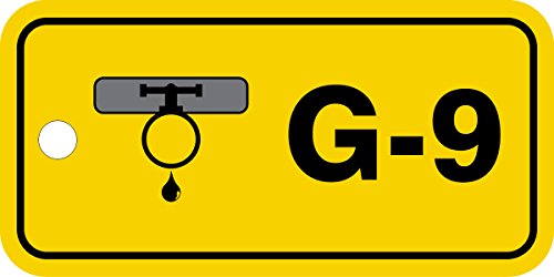 Étiquette G-9 Gas Accuform TDF409VPM pour sécuriser l'atelier