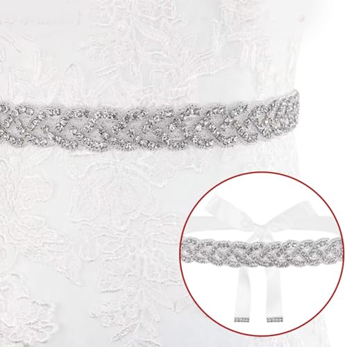 Women's Crystal Wedding Belt Rhinestones Glitters Waistband Evening Dress Belt For Wedding Dress And Evening4