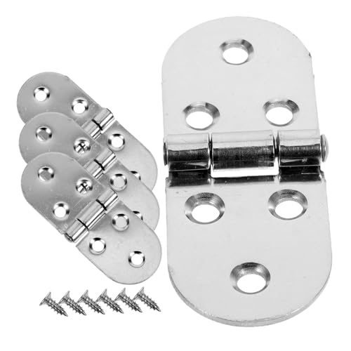 OSALADI 4piezas Inoxidable Semicircular Con Tornillos Silenciosa Para Puertas Proyectos Diy Resistente Corrosión y Duradera