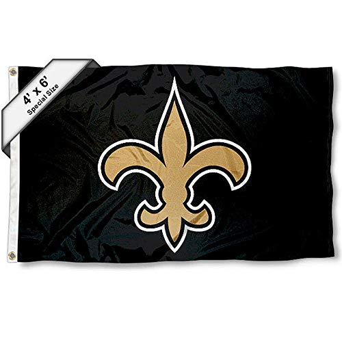 Drapeau New Orleans Saints NFL grand format WinCraft 4x6 Feet pour mur et mât