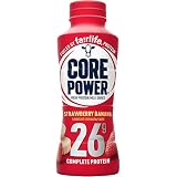 Fairlife Core Power 26g Protein Milk Shakes, Ready To Drink for Workout Recovery, Strawberry Banana,