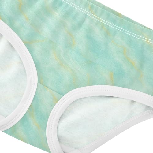 Joisal Durable Toddler Underwear Floral 2t Cotton Panties Little Girl Chic Pastel Green Teal Briefs Underpants4