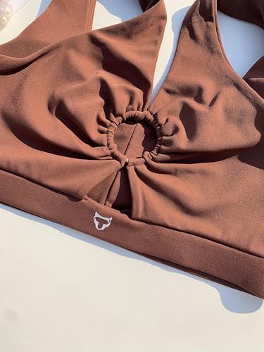 TomTiger Women Sports Bra High Impact ​with Removable Padded Activewear ​Tank Tops ​for Yoga Workout Fitness4