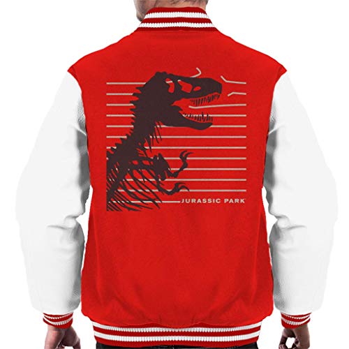 Veste Varsity T-Rex Jurassic Park pour homme en style collège américain rétro