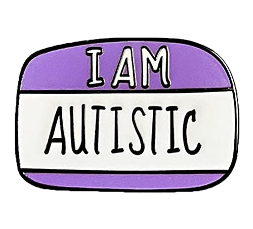 I Am Autistic Badge Enamel Pin Brooch Metal Badges Lapel Pins Brooches for Backpacks Jewelry Accessories Gift