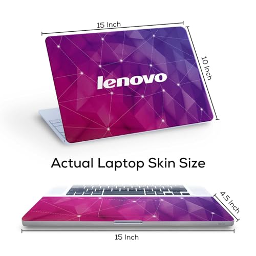 Image of Pattern L7 Top+Wrist Pad Vinyl Laptop Skin /Sticker /Cover for 15 to 15.6 Inches Laptops Laminated-Removable-HD Quality Compatible for Lenovo (15x10 Inches)