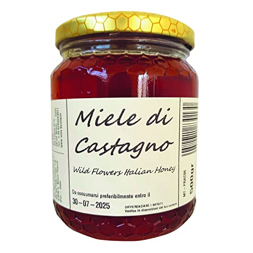 MiTA: GR 500 MIELE DI CASTAGNO ARTIGIANALE - 100% ITALIANO - produzione ARTIGIANALE IN LIMITATE QUANTITA' basata sul rispetto delle api e dell'ambiente, allevamento BIOCOMPATIBILE.