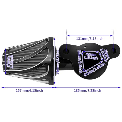 Filtre à air de moto pour Fat Boy d'une finition remarquable