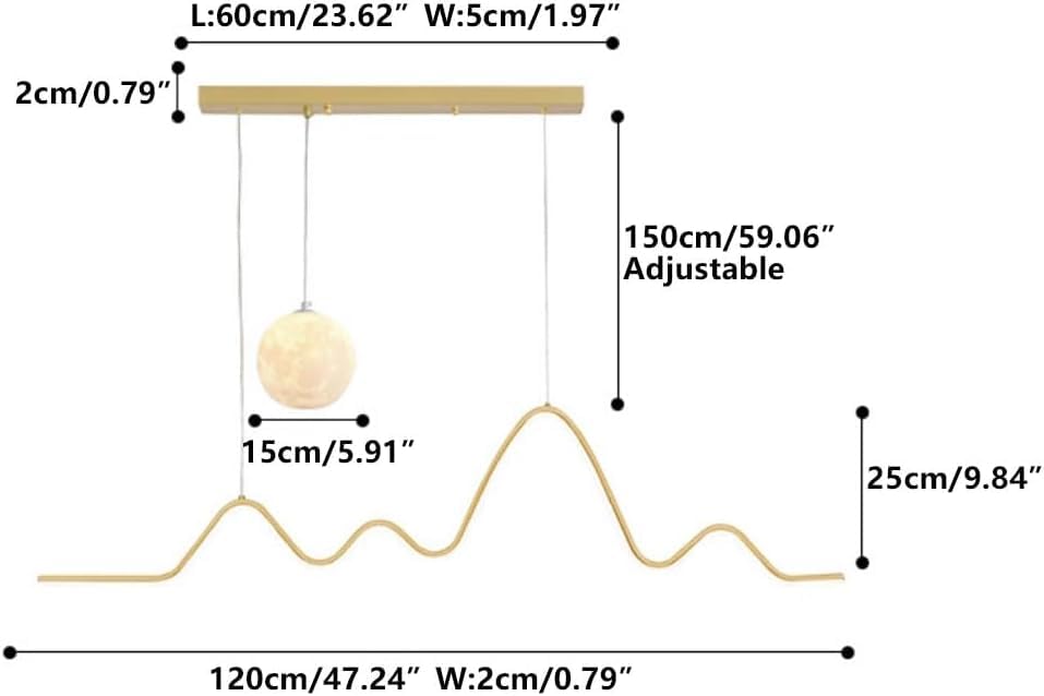 Suspension LED lustre linéaire éclairage intérieur moderne dimmable LWX