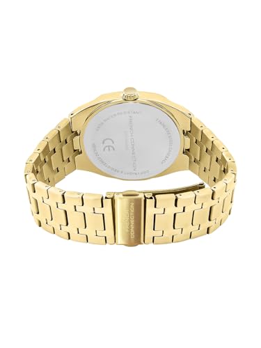 Image of French Connection Lumiere | Analog Display | Green Dial | Gold Stainless Steel Strap | Watch for Men - FCU16NGM