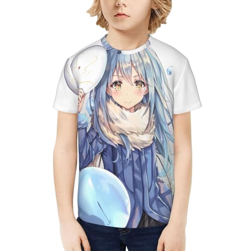 Girl/Boy T Shirts Novelty Short Sleeve Tshirt for That Time I Got Reincarnated as a Slimer Top