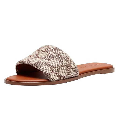 COACH Holly Sandal Cocoa/Burnished Amber 5 B