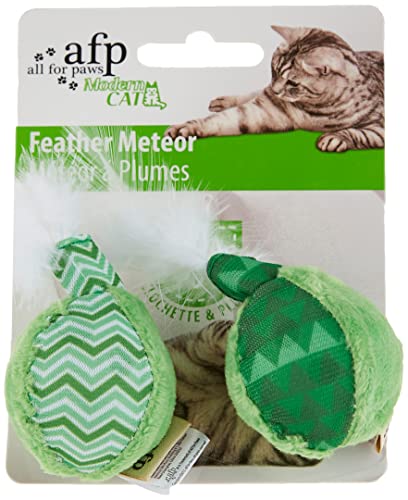 All For Paws 2153 Brinquedo Bola Ping Pong Meteor para Gato, Rosa, 2 peças