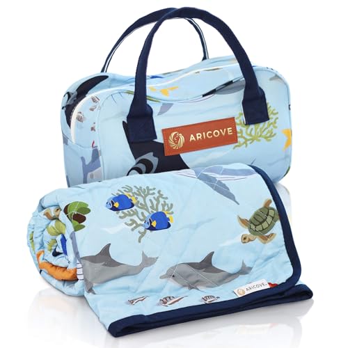 Aricove Cobertor pesado infantil, 2,2 kg, cobertor pequeno para crianças em algodão macio, 91,4 x 12