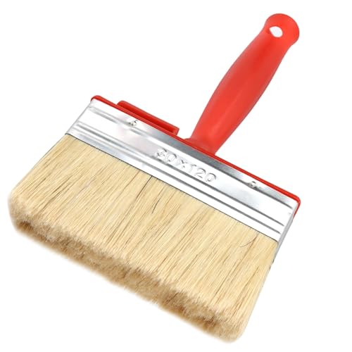 Pincel Plano de Superficie 120*30mm, Pincel Plano con Mango Cómodo, Rápida con Pinturas de Emulsión en Paredes y Techos, Adecuado para Pintura, Revestimiento, Madera, Muebles para Grandes Superficies