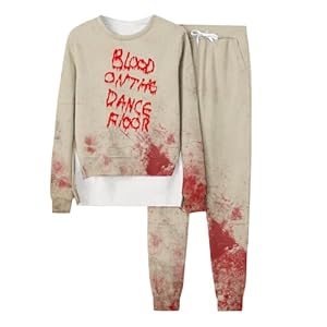 Briskorry Halloween Blood Druck Sportanzug Set